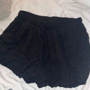 5/$25!! womens black shorts